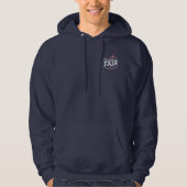 250 Sweat à capuche Navy Homme (Devant)