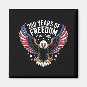 250 usa jaar vrijheid 1776–2026 patriottische adel magneet