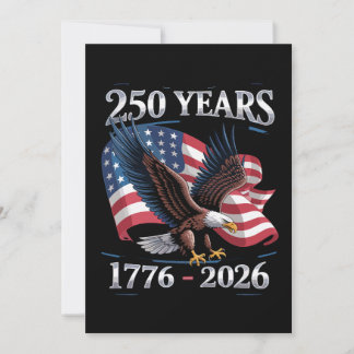 250 Years 4th Of July Eagle USA Flag 1776 2026 Aankondiging