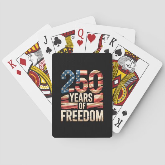 250 Years of Freedom Pokerkaarten (Achterkant)