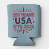 250 Years USA | 1776–2026 Semiquincentennial Blikjeskoeler (Achterkant)