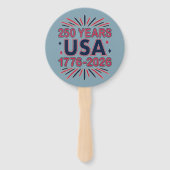 250 Years USA | 1776–2026 Semiquincentennial Handwaaier (Achterkant)