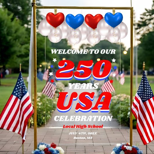 250 Years USA Commemorative Welcome