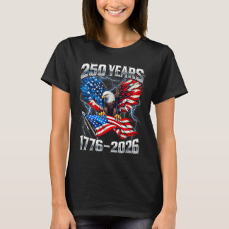 250e 4 juli 250 jaar Amerikaanse viering T-shirt