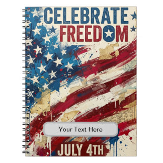 250e Amerika Vrijheid 1776 Vrijheid Vieren Jubileu Notitieboek