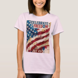 250e Amerika Vrijheid 1776 Vrijheid Vieren Jubileu T-shirt