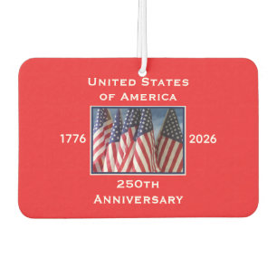 250e Jubileum USA Patriottische Amerikaanse Rode A Luchtverfrisser