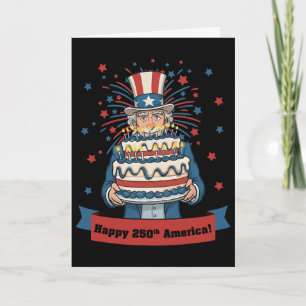 250e verjaardag Amerika Oom Sam 250 Usa Jaar 177 Kaart