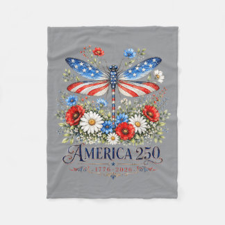 250e verjaardag Dragoy Usa Vlag Patriottische 4e J Fleece Deken