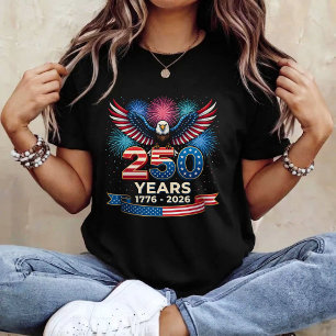 250e verjaardag USA 1776 2026 Patriottische Adelaa T-shirt