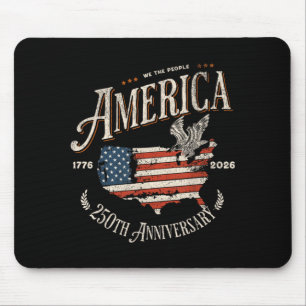 250e verjaardag Usa Patriottisch 4 juli Muismat