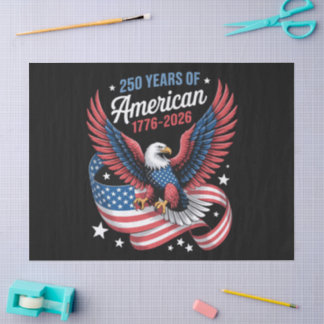 250e verjaardag USA patriottische adelaar Tissuepapier