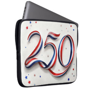 250e verjaardag van de VS Patriotische linten en s Laptop Sleeve