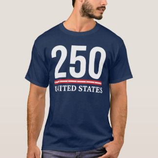 250e verjaardag VS 250 Verenigde Staten Patriottis T-shirt
