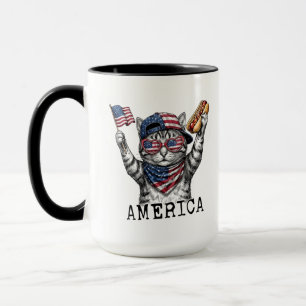 250ste Amerika Liberty Vrije Patriottische Strepen Mok