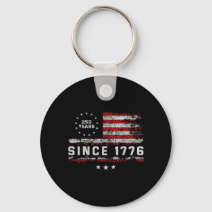 250ste Amerika VS 250 Jaar Verjaardag 4 juli Sleutelhanger