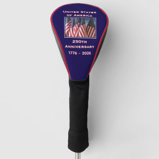 250ste Jubileum 1776 tot 2026 USA Amerika Golfheadcover