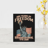 250ste Jubileum 250 jaar U Kaart (Gele Bloem)