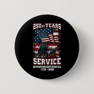 250ste Jubileum 250 jaar U Ronde Button 5,7 Cm