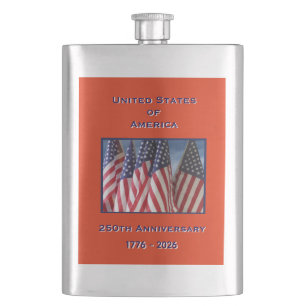 250ste Jubileum Amerikaanse Patriottische Vlaggen Flacon