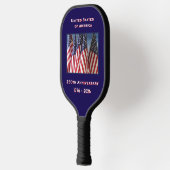 250ste Jubileum Amerikaanse Patriottische Vlaggen Pickleball Paddle (Links)
