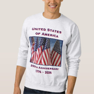 250ste Jubileum USA Patriotic Light Grey Trui
