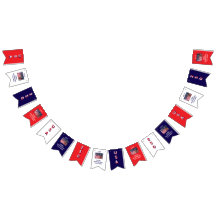 250ste Jubileum VS Patriottische vlaggen Banner