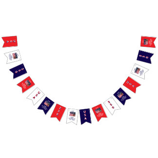 250ste Jubileum VS Patriottische vlaggen Banner