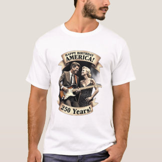 250ste Onafhankelijkheidsdag 4 juli Amerika T-shirt