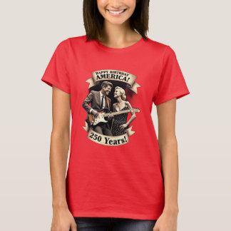 250ste Onafhankelijkheidsdag 4 juli Amerika T-shirt