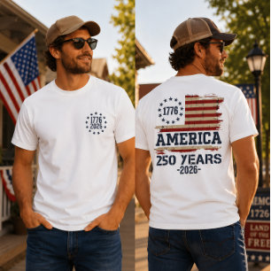 250ste Onafhankelijkheidsdag van de Verenigde Stat T-shirt