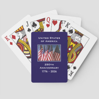 250ste verjaardag 1776 tot 2026 VS Amerika Pokerkaarten