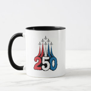 250ste verjaardag 4 juli Jet Patriottisch Mok