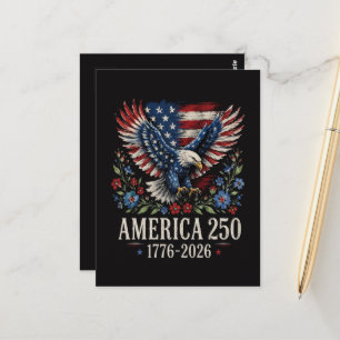 250ste Verjaardag Adelaar Amerikaans Briefkaart