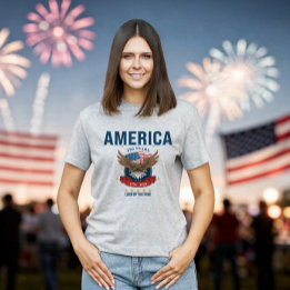 250ste Verjaardag Adelaar Rood Wit Blauw | Amerika T-shirt