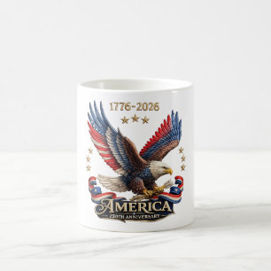 250ste verjaardag Amerika patriottische adelaar 20 Koffiemok
