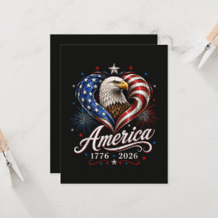 250ste verjaardag Amerika Vlag Adelaar 250 Jaar Kaart