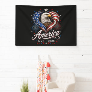 250ste verjaardag Amerika Vlag Adelaar 250 Jaar Spandoek