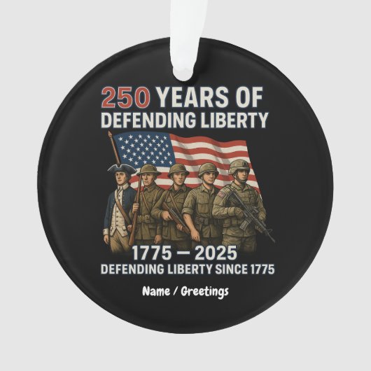 250ste verjaardag Amerikaanse vlag parade Ornament (voorkant)