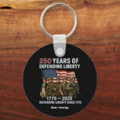 250ste verjaardag Amerikaanse vlag parade Sleutelhanger (Voorkant)