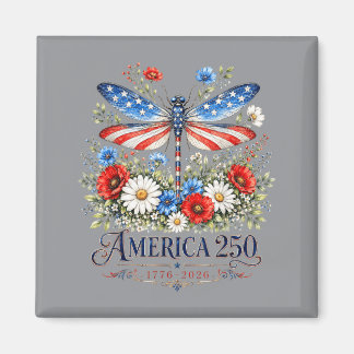 250ste verjaardag Dragoy Usa Vlag Patriottische 4d Magneet