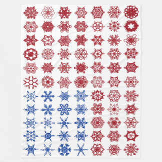 250ste Verjaardag Sneeuwvlok Collage Vlag Fleece Deken