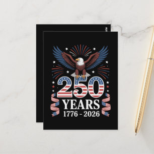 250ste verjaardag USA 1776 2026 Patriottische Adel Briefkaart