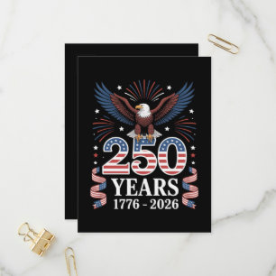 250ste verjaardag USA 1776 2026 Patriottische Adel Uitnodiging Briefkaart