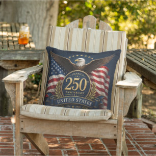 250ste verjaardag USA Patriotisch Aandenken Buitenkussen