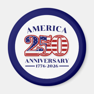 250ste Verjaardag USA Patriottisch 1776–2026 Magneet