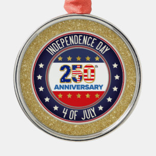 250ste verjaardag USA patriottisch   1776–2026 Metalen Ornament