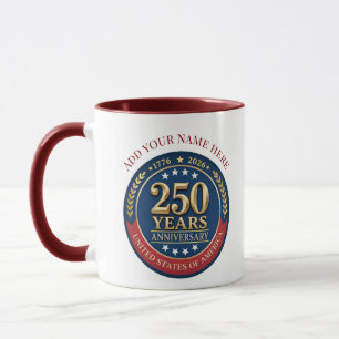 250ste Verjaardag USA Patriottisch 1776–2026 Mok
