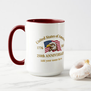 250ste Verjaardag USA Patriottisch 1776–2026 Mok