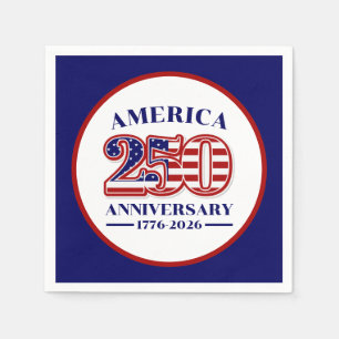 250ste Verjaardag USA Patriottisch 1776–2026 Servet
